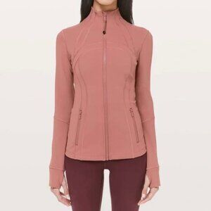Lululemon Define Jacket Full Zip Dusty Rose Pink Thumbhole Athletic